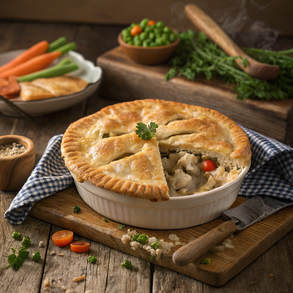 beautifully-styled-chicken-pot-pie-served